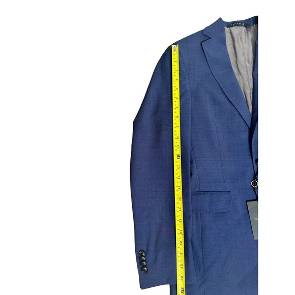 NWT Ted Baker Endurance Jarrow CT Wool 36 R Regular Fit $898 Blue Jacket - Picture 11 of 16